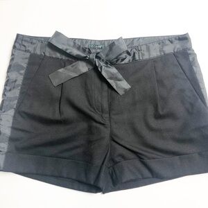 J. Crew Factory Black Tuxedo Shorts Wool Blend Sz 6